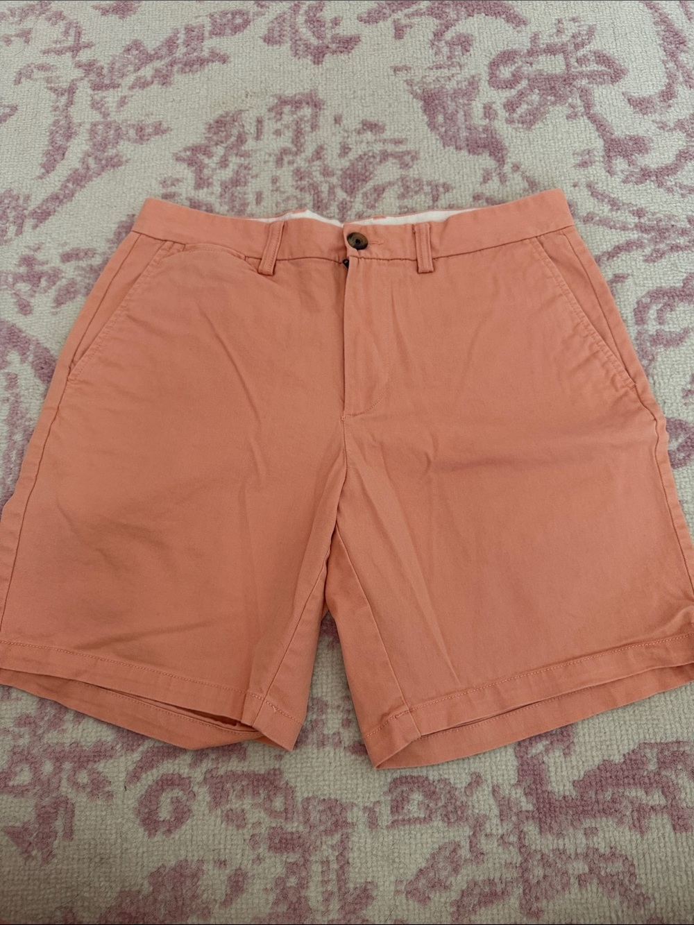 Men's Casual Cotton Shorts - Salmon Pink